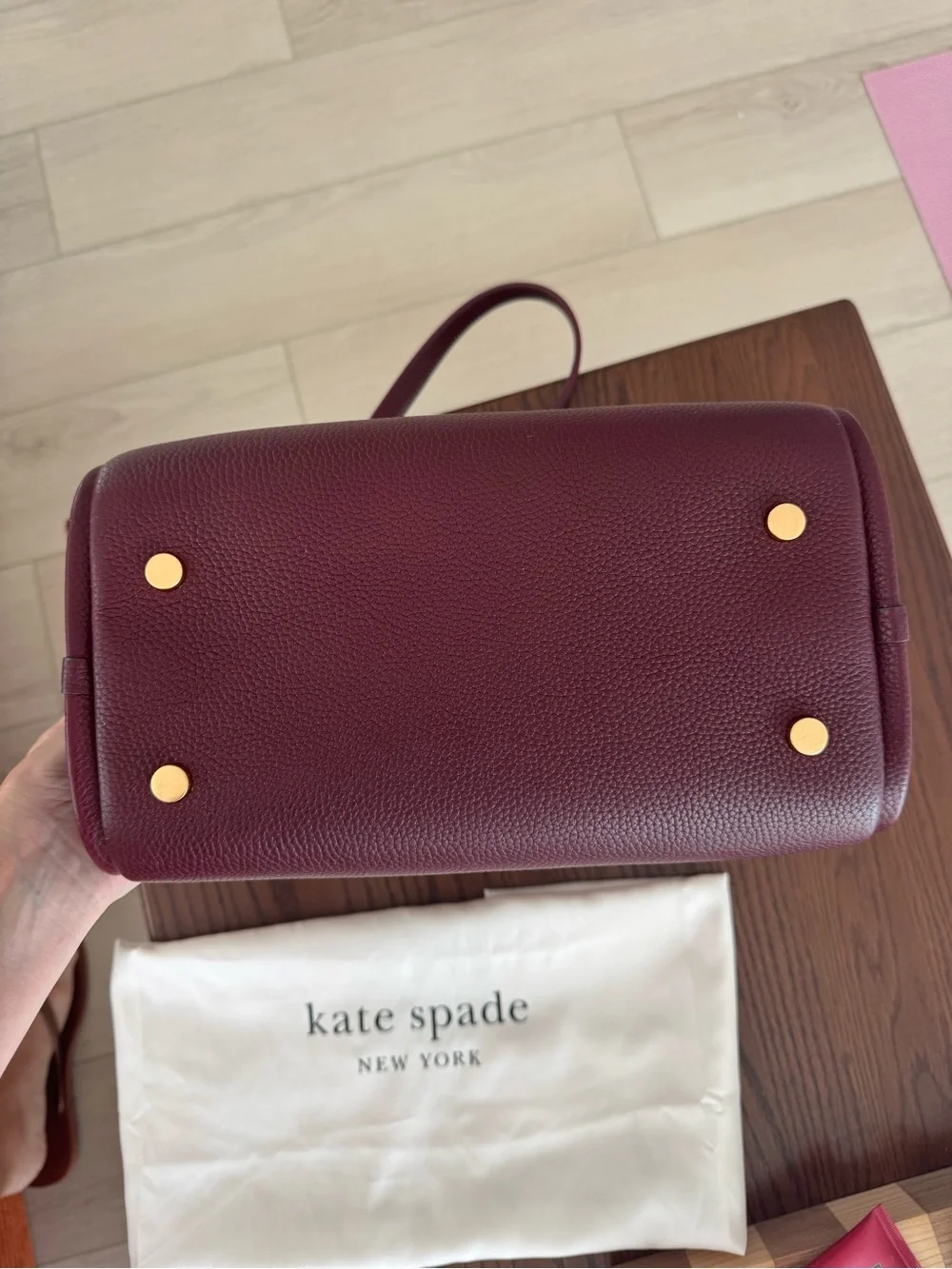 Kate Spade Gramercy Medium Tote in Burgundy